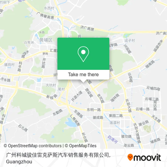 广州科城骏佳雷克萨斯汽车销售服务有限公司 map