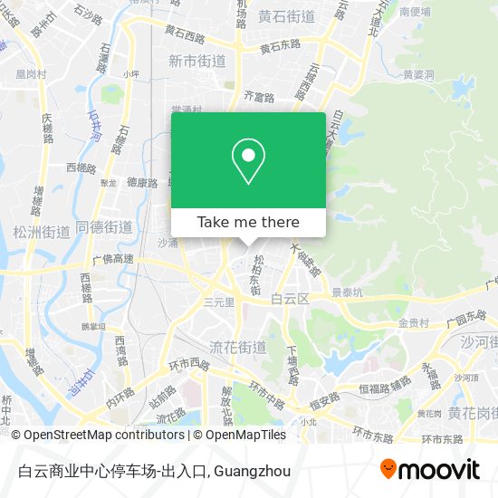 白云商业中心停车场-出入口 map