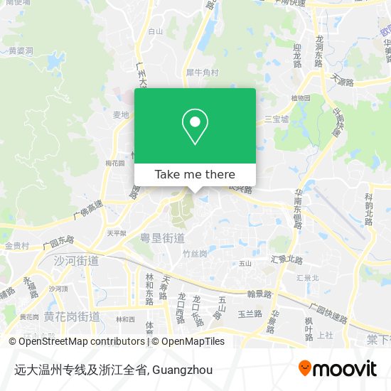 远大温州专线及浙江全省 map