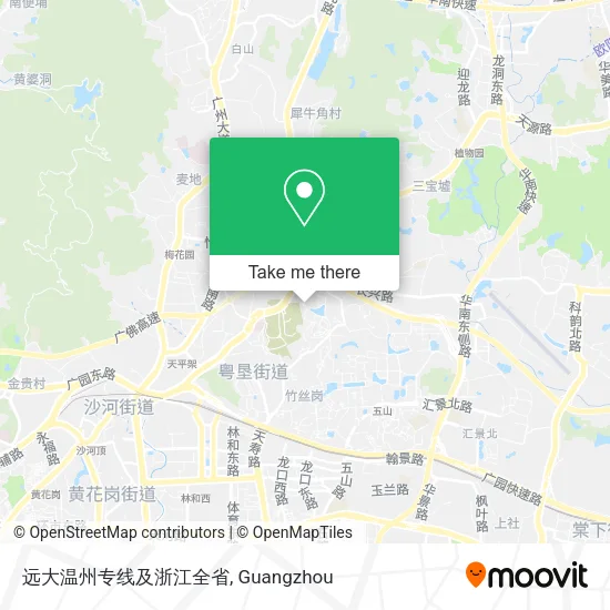 远大温州专线及浙江全省 map