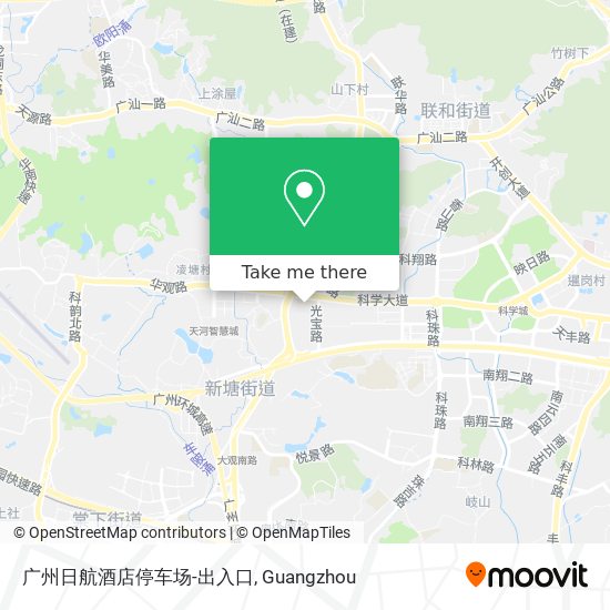 广州日航酒店停车场-出入口 map
