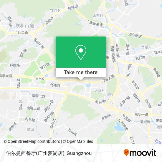 伯尔曼西餐厅(广州萝岗店) map