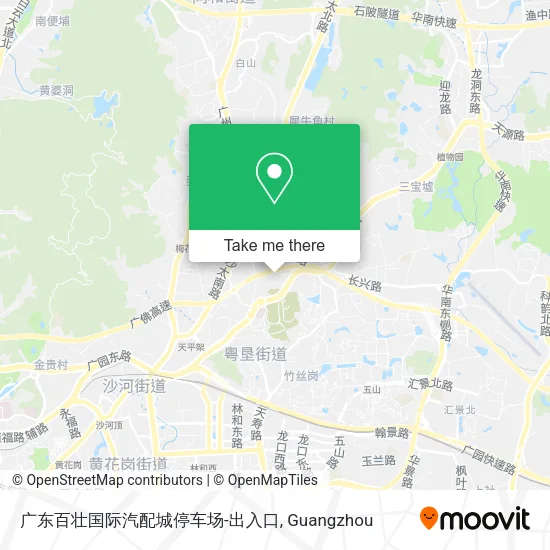 广东百壮国际汽配城停车场-出入口 map