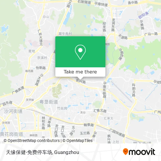 天缘保健-免费停车场 map