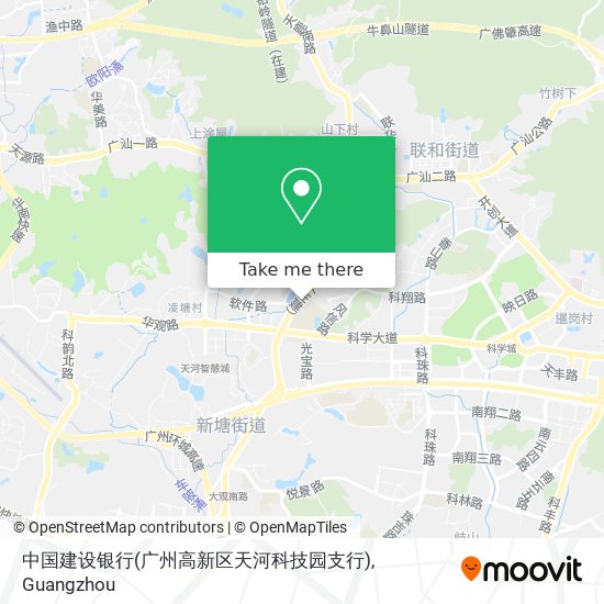 中国建设银行(广州高新区天河科技园支行) map