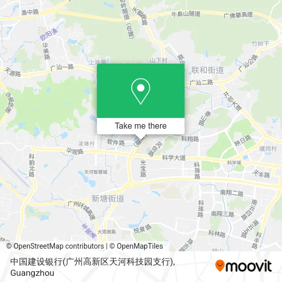 中国建设银行(广州高新区天河科技园支行) map