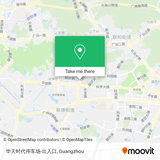 华天时代停车场-出入口 map