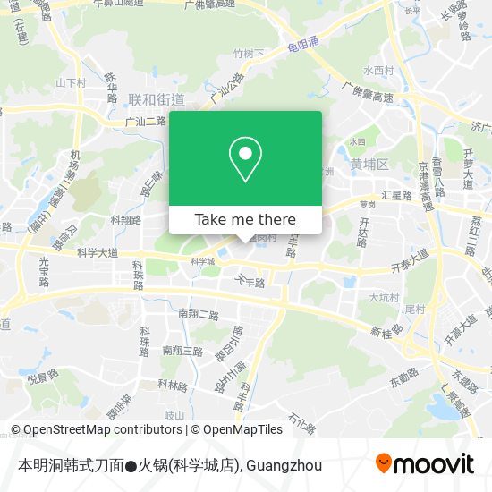 本明洞韩式刀面●火锅(科学城店) map