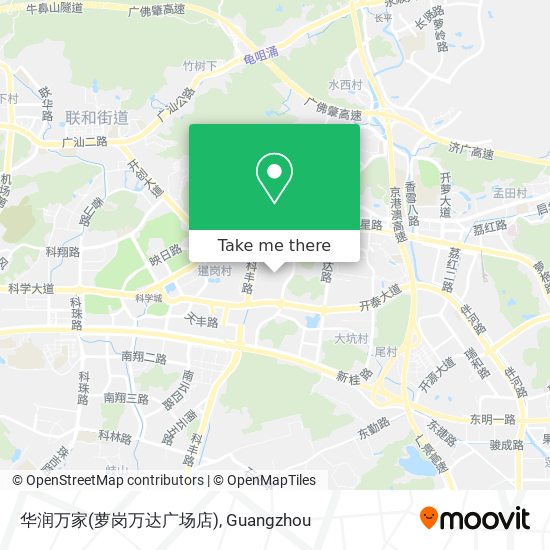 华润万家(萝岗万达广场店) map
