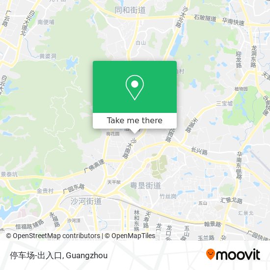 停车场-出入口 map