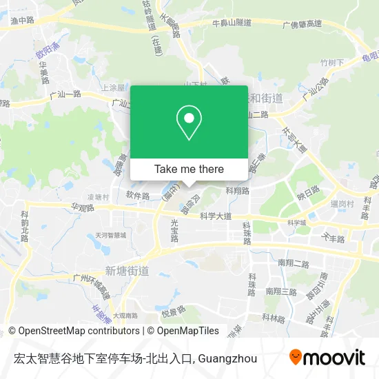 宏太智慧谷地下室停车场-北出入口 map