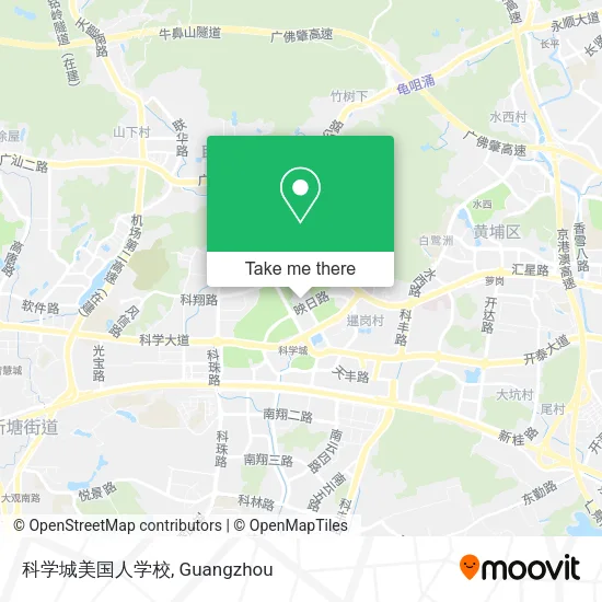科学城美国人学校 map