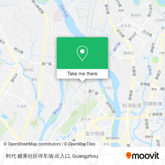 时代·糖果社区停车场-出入口 map