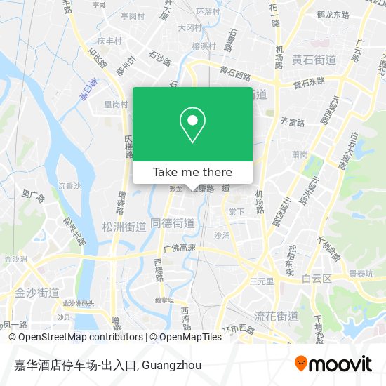 嘉华酒店停车场-出入口 map