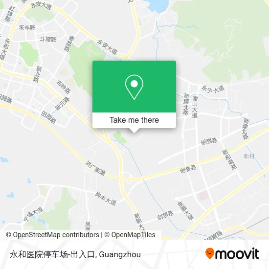 永和医院停车场-出入口 map