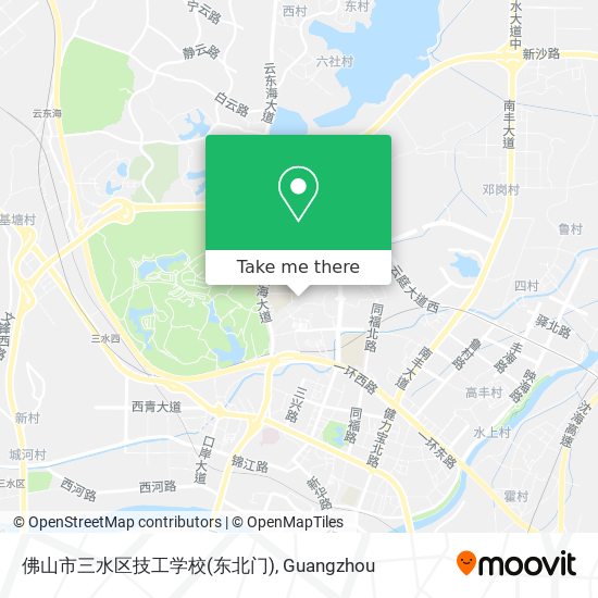 佛山市三水区技工学校(东北门) map