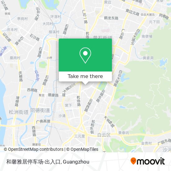 和馨雅居停车场-出入口 map