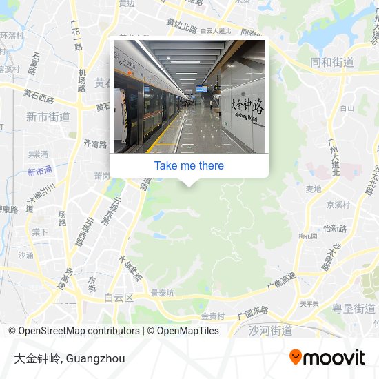大金钟岭 map