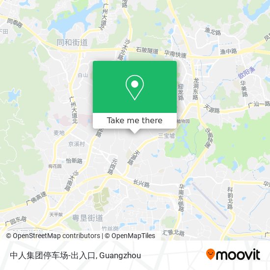 中人集团停车场-出入口 map