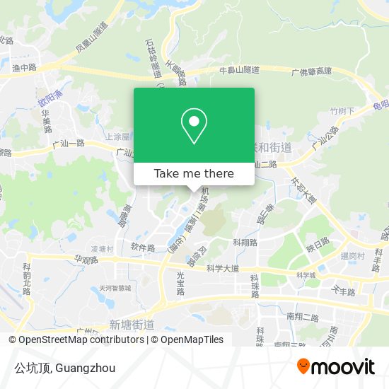 公坑顶 map