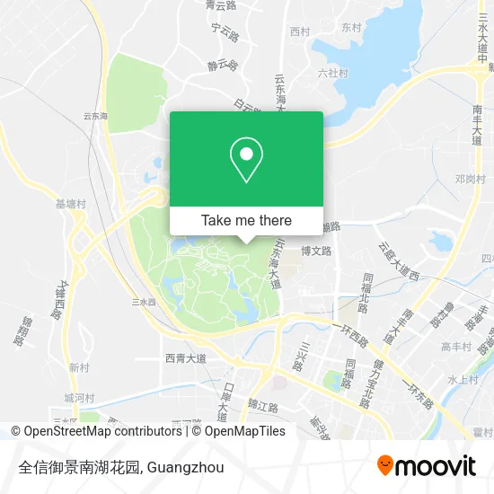 全信御景南湖花园 map