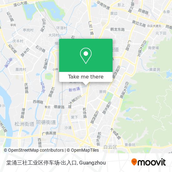 棠涌三社工业区停车场-出入口 map