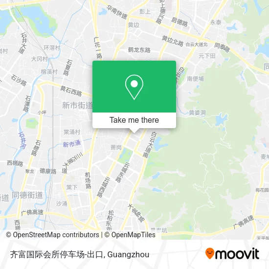 齐富国际会所停车场-出口 map