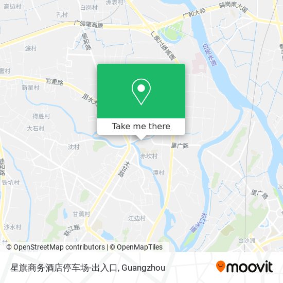 星旗商务酒店停车场-出入口 map