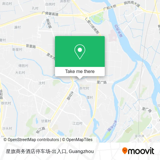 星旗商务酒店停车场-出入口 map