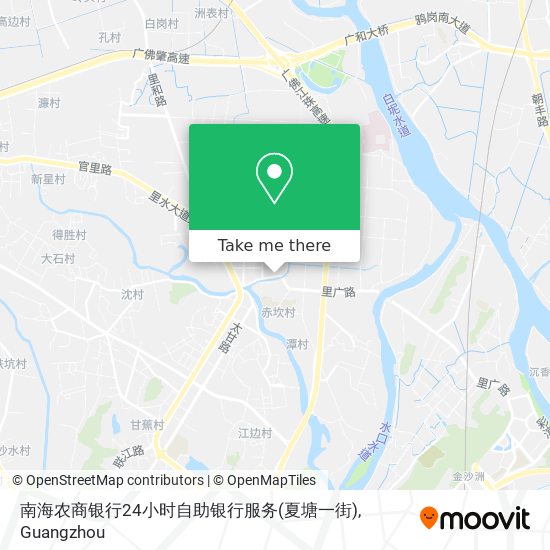南海农商银行24小时自助银行服务(夏塘一街) map