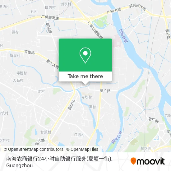 南海农商银行24小时自助银行服务(夏塘一街) map
