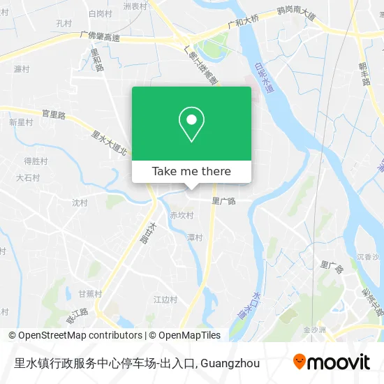 里水镇行政服务中心停车场-出入口 map