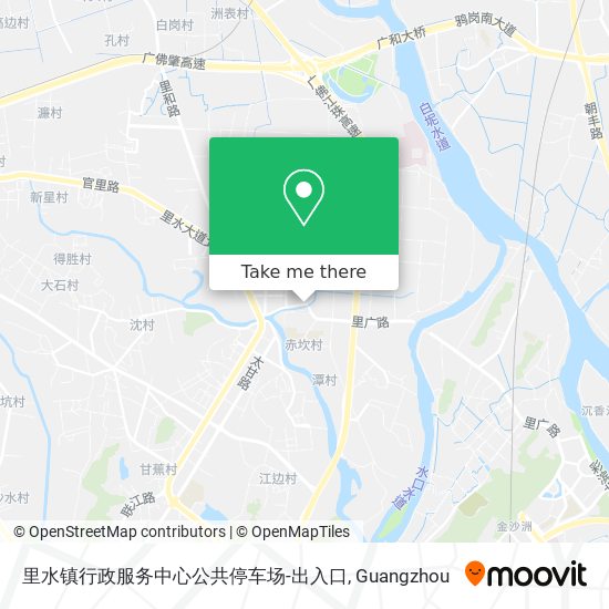 里水镇行政服务中心公共停车场-出入口 map