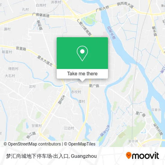 梦汇尚城地下停车场-出入口 map