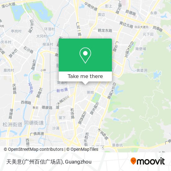天美意(广州百信广场店) map