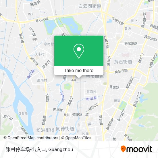 张村停车场-出入口 map