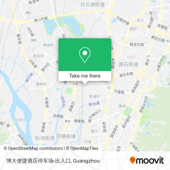 博大便捷酒店停车场-出入口 map