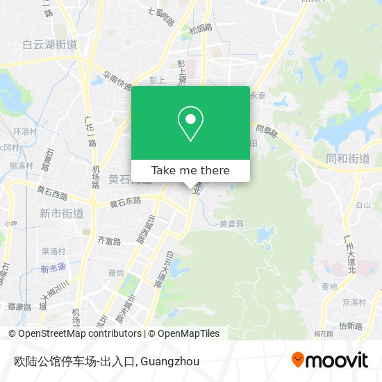 欧陆公馆停车场-出入口 map