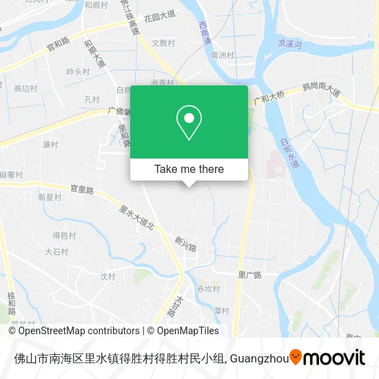 佛山市南海区里水镇得胜村得胜村民小组 map