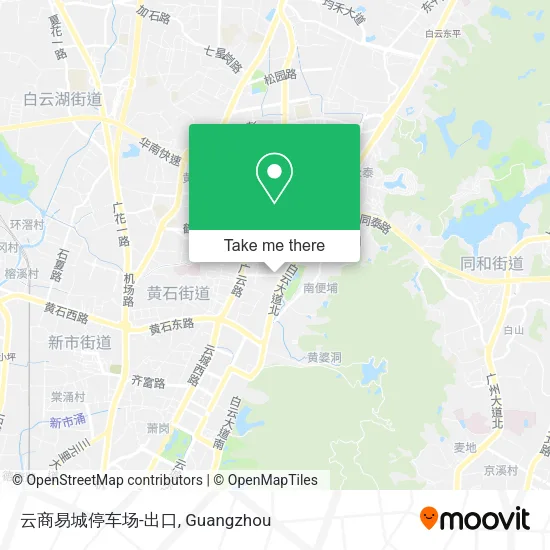 云商易城停车场-出口 map