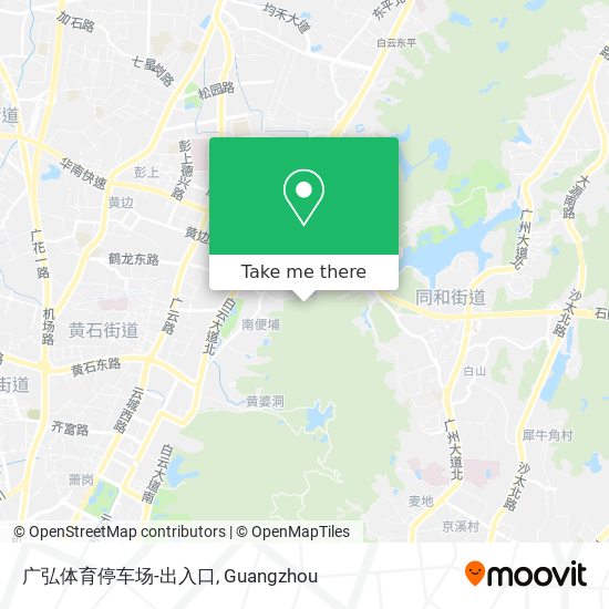 广弘体育停车场-出入口 map