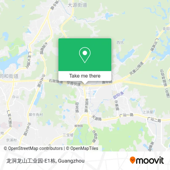 龙洞龙山工业园-E1栋 map