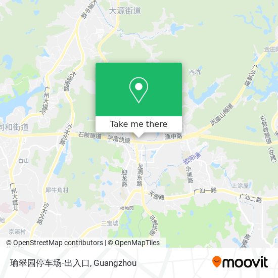 瑜翠园停车场-出入口 map