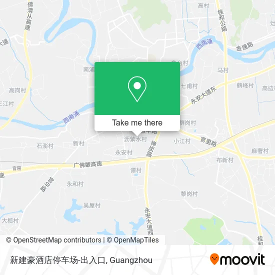 新建豪酒店停车场-出入口 map