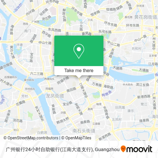广州银行24小时自助银行(江南大道支行) map