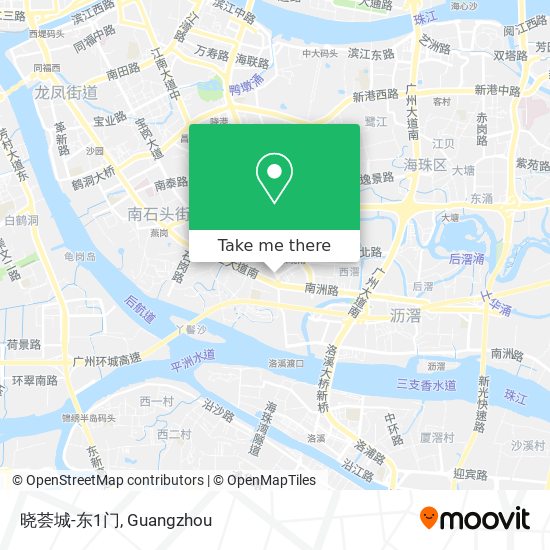 晓荟城-东1门 map