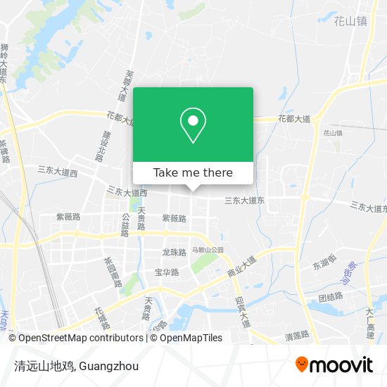 清远山地鸡 map