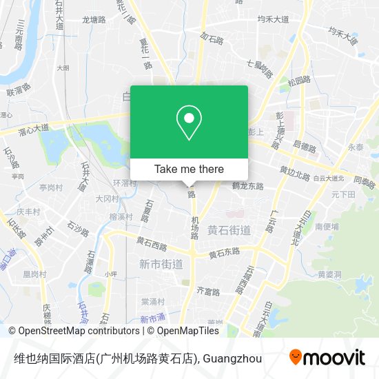 维也纳国际酒店(广州机场路黄石店) map