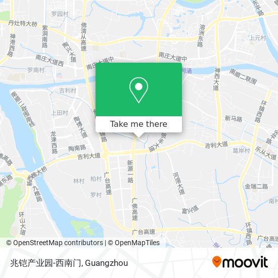 兆铠产业园-西南门 map