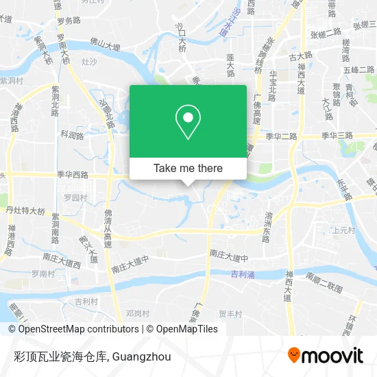 彩顶瓦业瓷海仓库 map